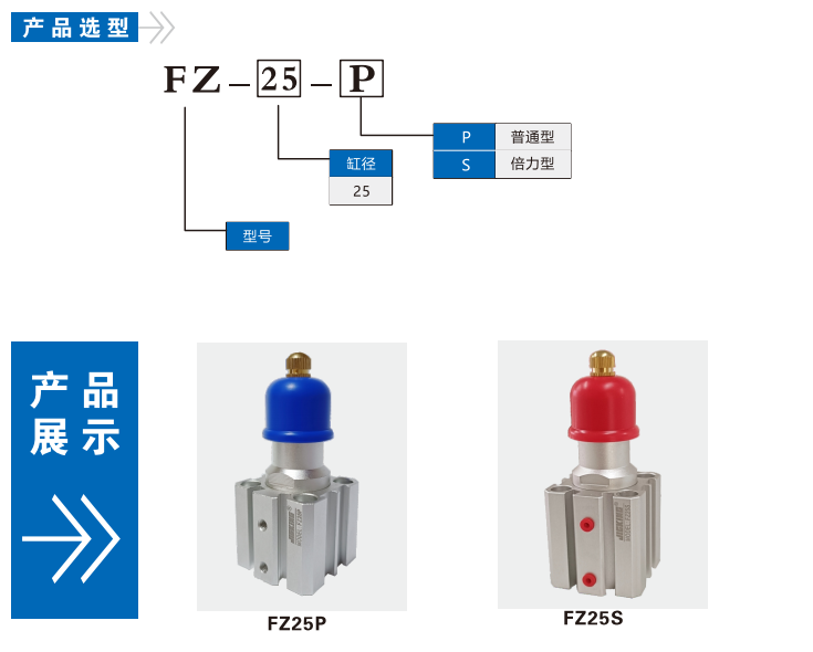 FZ25S倍力型空壓支撐缸(圖1)