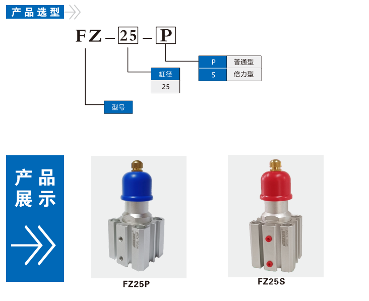FZ25P普通型空壓支撐缸(圖1)