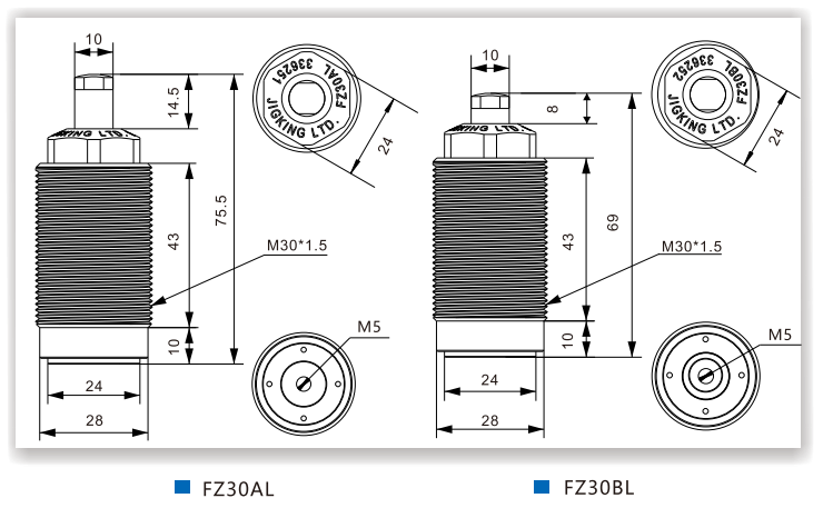 FZ30AL/BL高精型空壓支撐缸(圖6)
